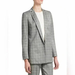 Akris Punto Alan Plaid Wool Jacket NEW